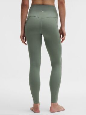 Lululemon Align High-Rise Leggings w/ Pockets, in Willow Leaf.